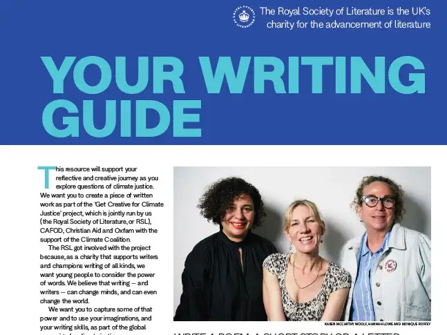 Creative writing facilitation guide