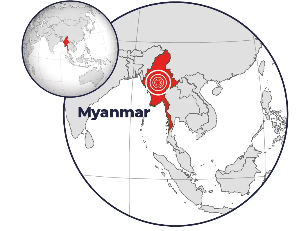 Fundraising poster for Myanmar