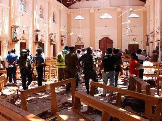 Asia - Sri Lanka - Sri Lanka bombing - Destroyed church