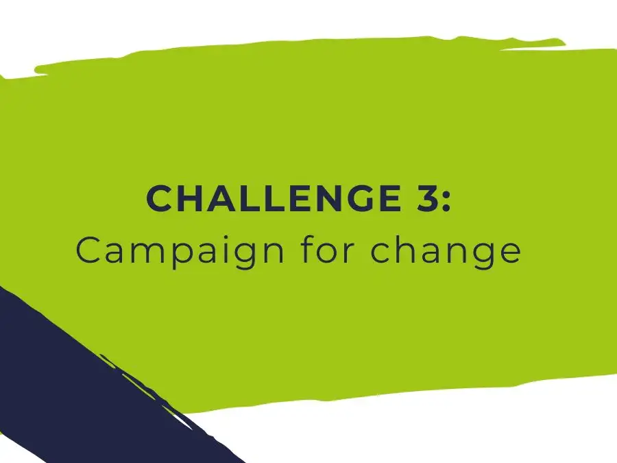 Challenge 3: Campaign for change